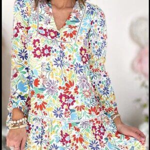Fate Boho Floral Mini Dress - M